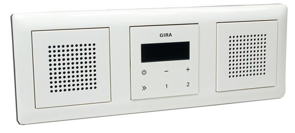 Gira Unterputz-Radio RDS mit Lautsprecher und Rahmen ...